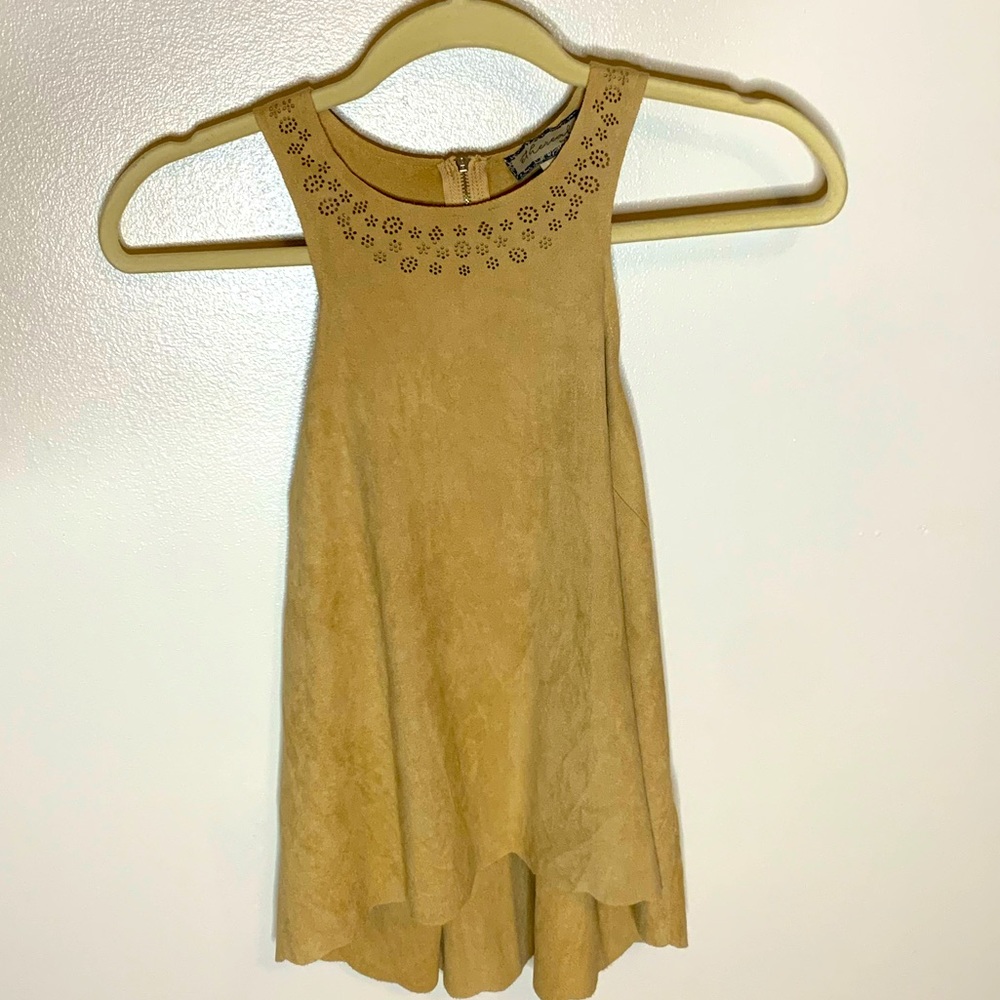 Ethereal brown tank by Paper Crane